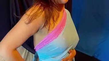 Hot Juicy Desi Anal Babe In Pink And Blue Saree - Subscribe For Free! With Gianna Dior