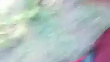 Punjabi sex video of a big boobs house wife enjoying an outdoor sex