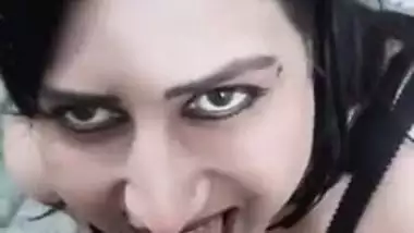 Big boob girl gives a desi blowjob to her lover