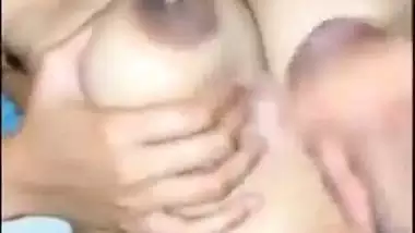 Indian cum on boobs video