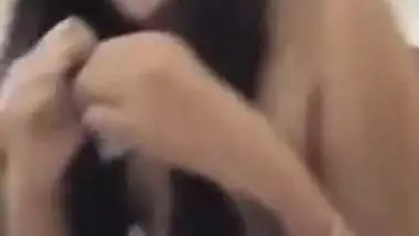 Teen exposes her XXX body and prepares a condom for subsequent sex