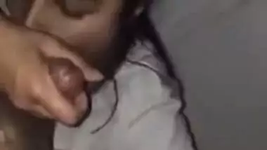 Desi chick gets down on her knees to takes XXX instrument in her mouth