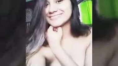 Desi Cute Girl Self Record Her Boobs Show for Her BF