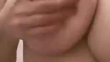 Anusha Pressing Her Big Boobs in Washroom &...