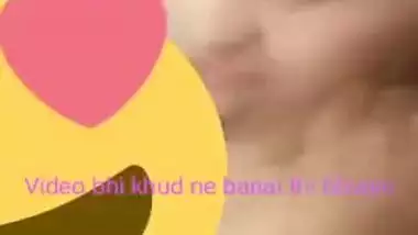 Teen Indian lies in bed and films anonymous guy who licks her nipples