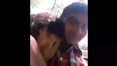 Indian legal age teenager porn video of a college pair having pleasure in a park
