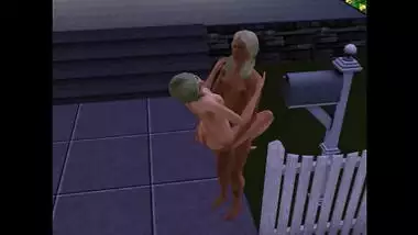 Husband and wife take turns to fuck with their neighbor | Porno Game 3d