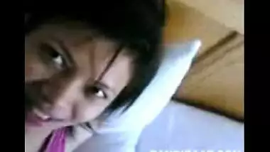 Naughty college couple enjoy hardcore sex in a hotel room