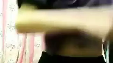 Today Exclusive- Cute Desi Girl Strip Her Cloths And Showing Her Boobs And Pussy