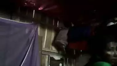 Horny aunty moans on camera during XXX humping by her son in the dark