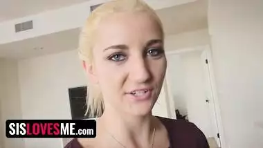 SisLovesMe - Stunning Blonde Vixen Jade Amber Enjoys Bouncing Her Pink Pussy Onto Her Stepbro's Dick