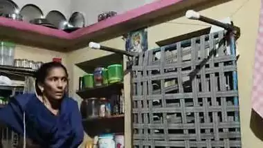 Mature slim mom nude dress change caught by son