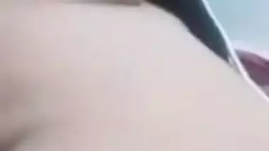 Desi Muslim girl shows boobs and pussy on video call