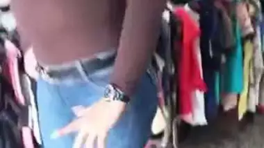 Clothing Store Milf Seduced by Rizz Guy and Fingering Her in the Backroom