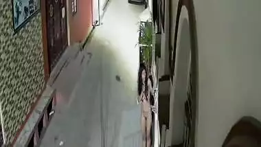 Desi girl caught nude on CCTV cam footage