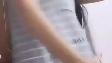 Hot Babe Making Video for BF But Suddenly her Brother Come in Room
