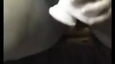 Homemade sex video of Indian woman in hijab playing with long dildo then pees