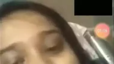 Desi wench with nose piercing brings some porn in the video call