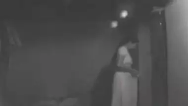 CCTV footage of village aunty changing saree