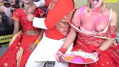 XXX Holi Special father in law fuck two daughter in law’s in Holi Hindi voice