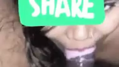 Bold wife ready to expose her face while sucking her life partner’s cock