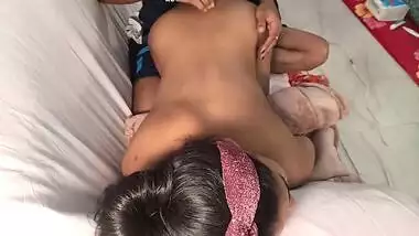 Awesome MMS clip of Desi gal who likes to be covered with bro's cum