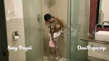 desi south indian girl young bhabhi Payal in bathroom taking shower and masturbation