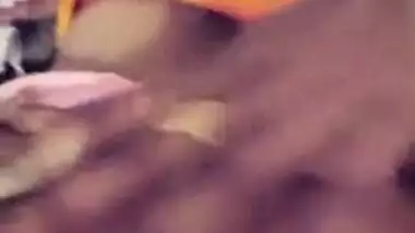 Indian uncovers her full XXX tits for sex partner who touches them