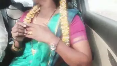 Indian car sex.housewife with husbend's father long drive for fucking. Telugu dirty talks.