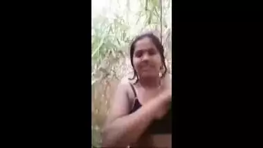 Desi couple records sex video during which boy plays with GF's XXX tits