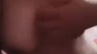 Desi cute teen collage girl show her big boob video call with lover