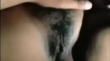 Indian man thinks wife won't find out he touches pussy in the night