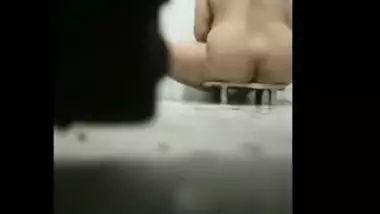 Video from , сhubby aunty taking bath in outdoor naked by her son