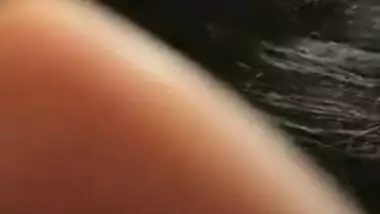 Very hot MMS video of slender Desi gal riding XXX cock after blowjob