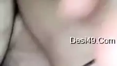 Today Exclusive- Horny Bhabhi Showing Her Boobs And Pussy On Video Call Part 2