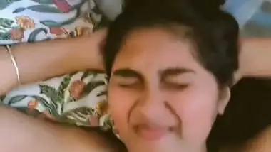 Lover fucks GF’s mouth and cums on her face in Hindi bf
