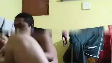 Man fucks chubby wife and makes her ride in a desi porn video