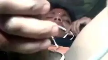 Horny Desi village wife rubs XXX pussy in kitchen using rolling pin