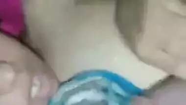 Horny wife blowjob and fucking by husband in night