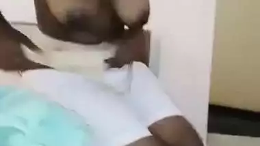 Curvy Sri Lankan Cutie with Big Round Boobs was Recorded After a Good Fuck by Her BF in a Hotel Room