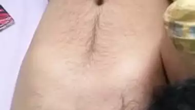 Indian wife giving sensous blowjob to a young guy her cuckold hubby record