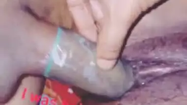 Cuckold bf help her Indian tight pussy girlfriend to insert a big cock