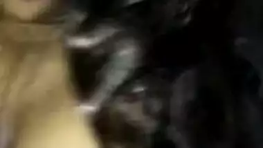 Busty Desi wench poses for MMS video when taking dude' XXX prick