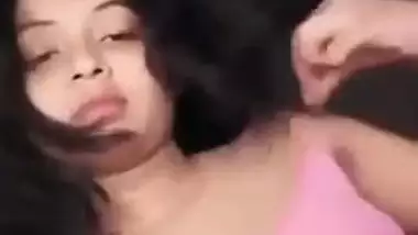 Young Desi seductress shows off her big XXX breasts for the camera