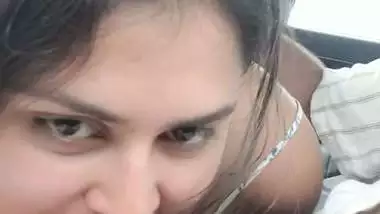 Valentine day outing of lovers with sex in car