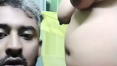 Firm boobs desi wife blowjob to husband thick dick