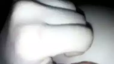 Horny Desi chick has her XXX muff nailed in darkness by ex-lover