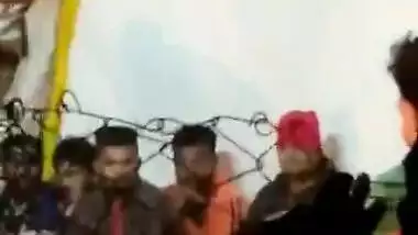 Sexy girl nude boobs press on stage on song tip tip barsa pani