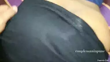 Indian hot couple fuck show black shorts blue top riding reverse ride