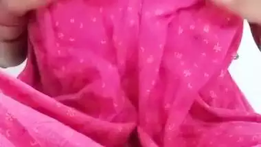 Bengali Boudi In Desi Bahu Massaging Her Big Boobs And Showing Her Pussy!!